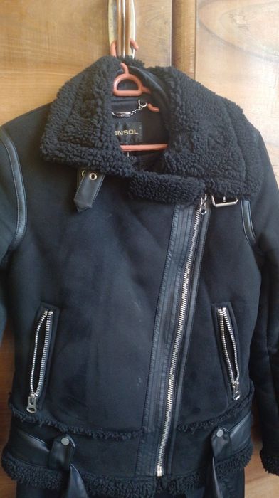 Кожено яке черно