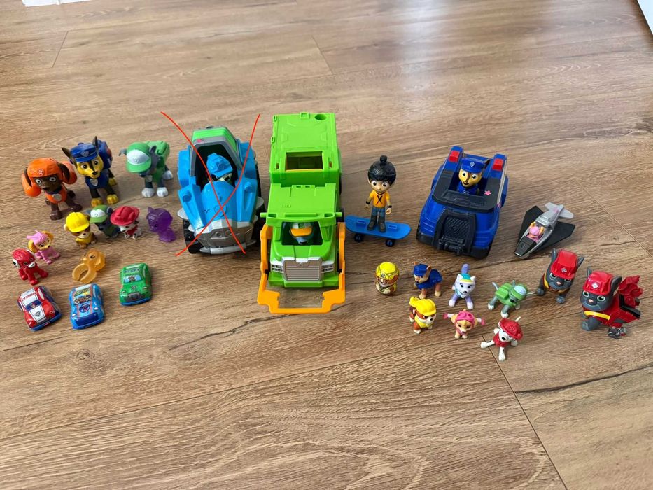 Paw Patrol - Set figurine + masini