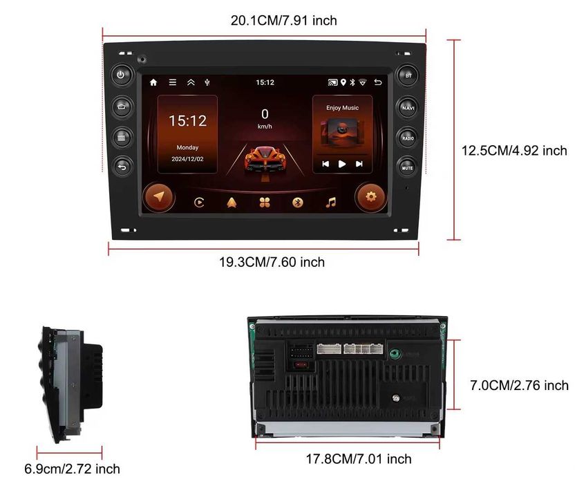 Мултимедия Двоен дин за Renault Megane 2 Навигация плеър Android