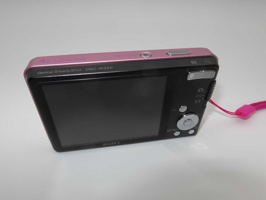 Sony CyberShot W350 розов компактен фотоапарат, дигитална камера - НОВА - ползвана веднъж - пълен комплект - Отлична