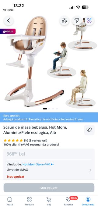 Scaun bebe Hot Mom aproape nou