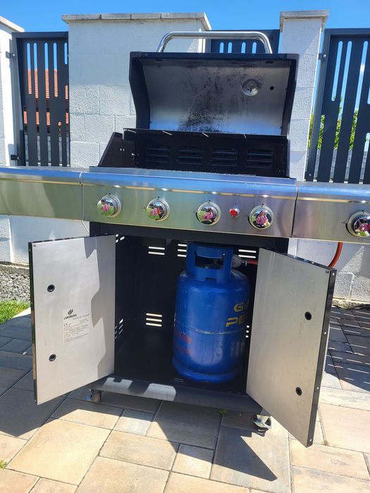 Vand Gratar pe gaz, Landmann Triton 4.1 Maxx, 5 arzatoare din inox