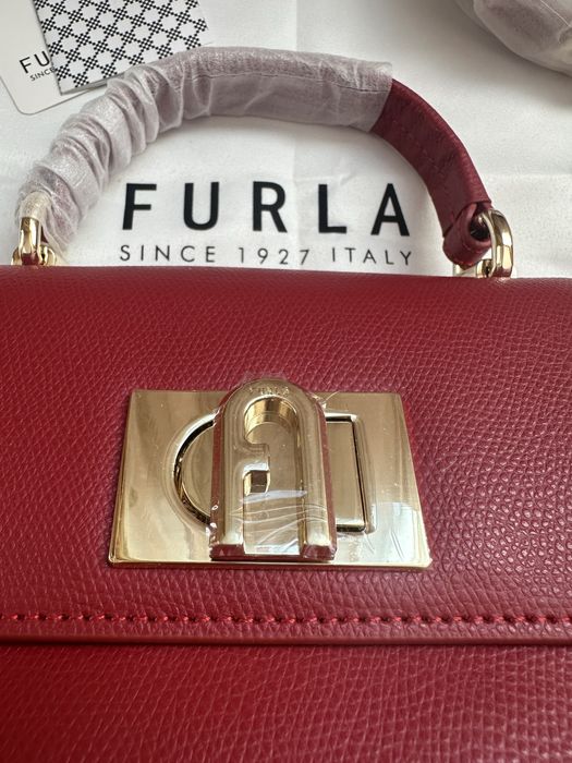 Дамска чанта Furla 1927 в червен цвят