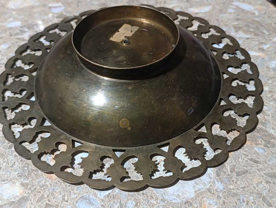 Тарелка латунь. Винтаж, Индия .