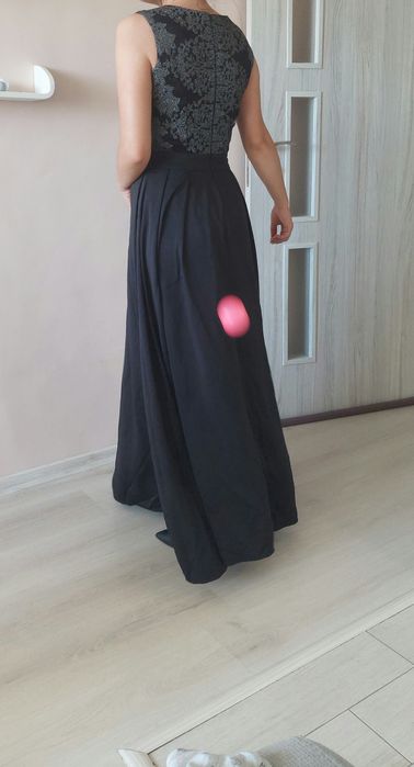 Тъмно синя официална рокля