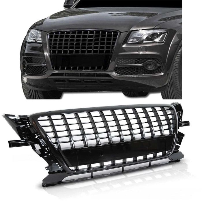 Решетка АУДИ Q5 РС черен МАТ Audi Q5 8R Ауди S line 2008 - 2012