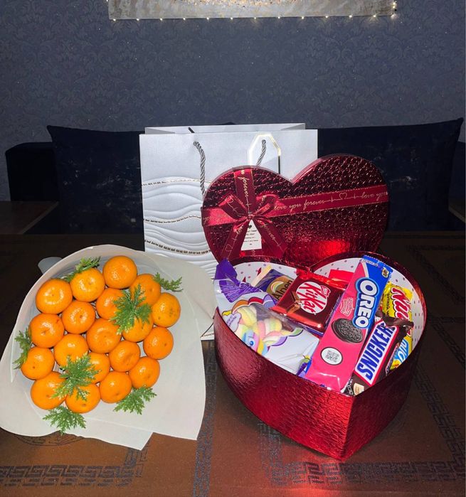 Букеты из мандаринов на заказ