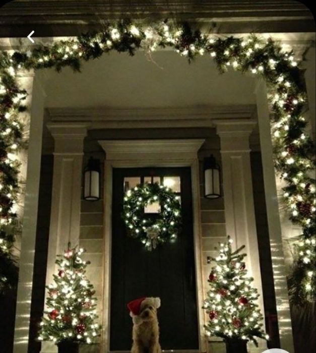 Новогоднее оформление! Зимнее украшение. Свет, иллюминация.