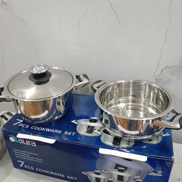 Aura комплект кастрюл новый