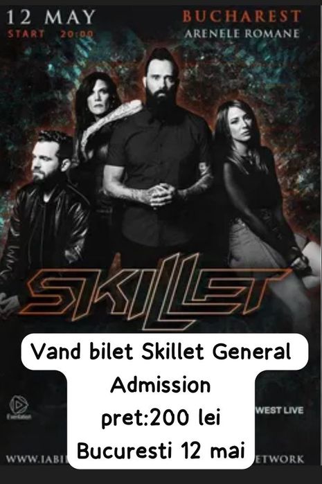 Vand bilet Skillet General Admission