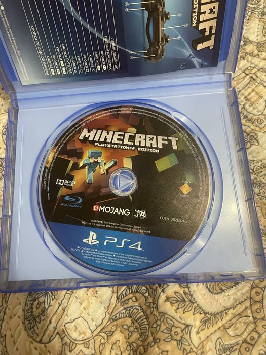 Майнкрафт диск пс4