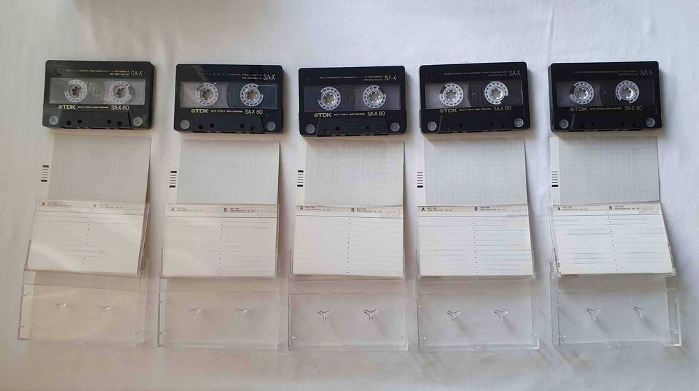Аудио касети TDK SA-X90, TDK SA-X60, TDK SA-X100