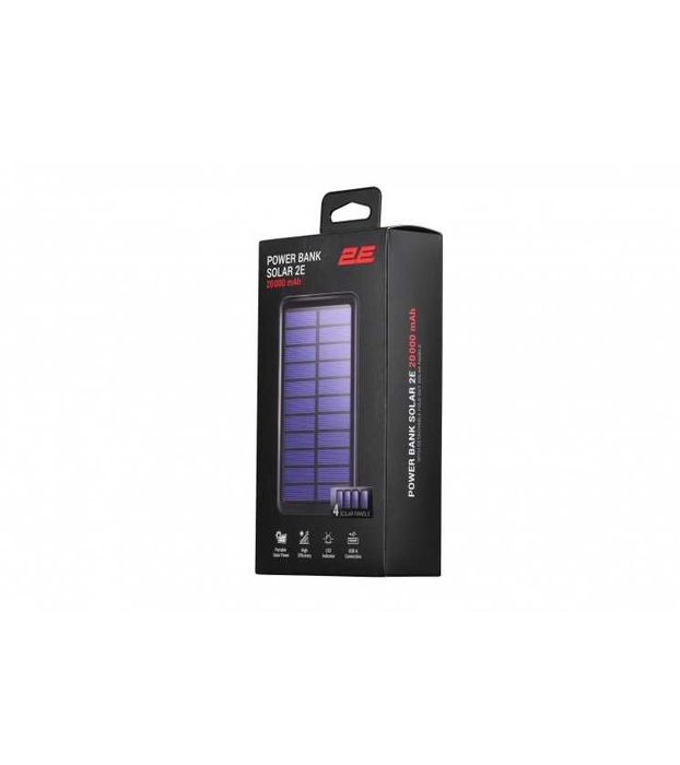 } Power Bank 2E Solar 20000mAh Black
