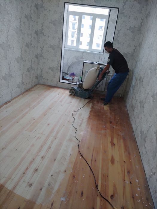 Шлифовка пол паркет Shlifovka pol
