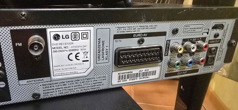 LG 5+1, DVD система за домашно кино HT503PH-DH