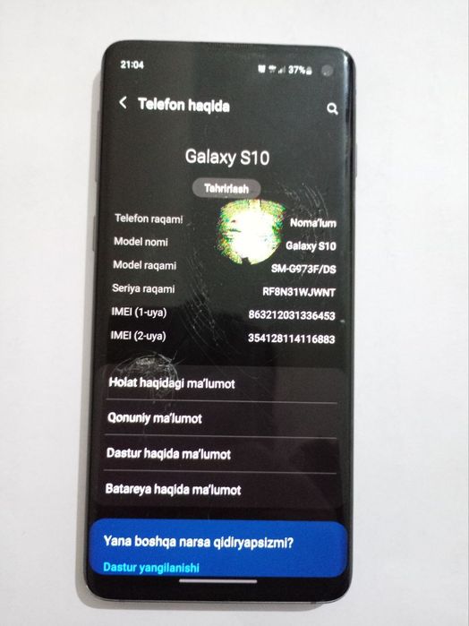 Samsung s 10  850 kelshamiz