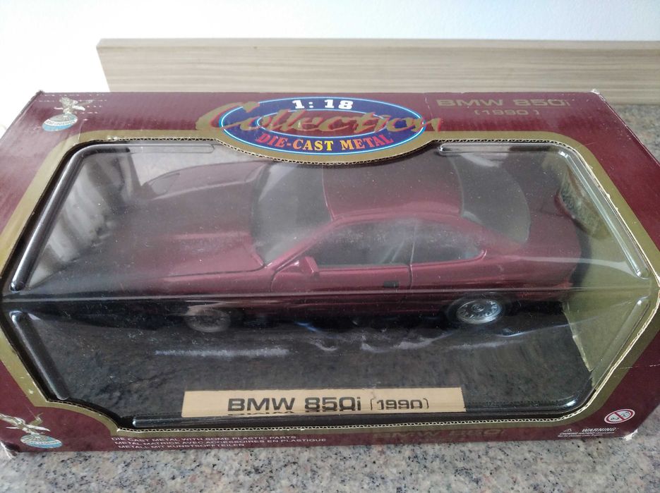 Macheta Auto, BMW 850i, 1/18 model 1990