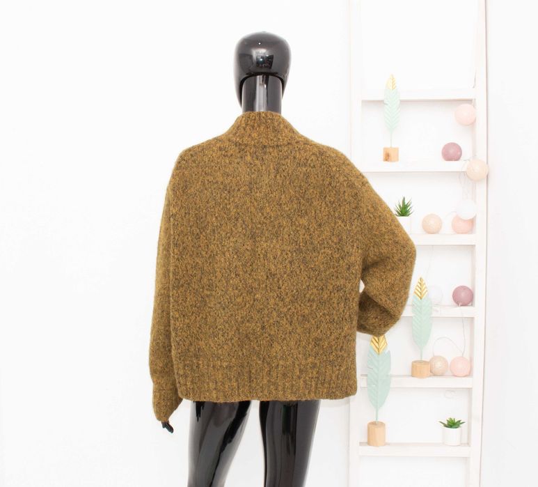 COS дамски пуловер от вълна и алпака горчица L