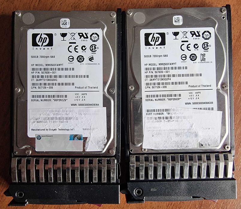 Hard Disk HP SCSI  600GB / 500GB / 450GB SAS 2.5" 10K RPM + caddy HP