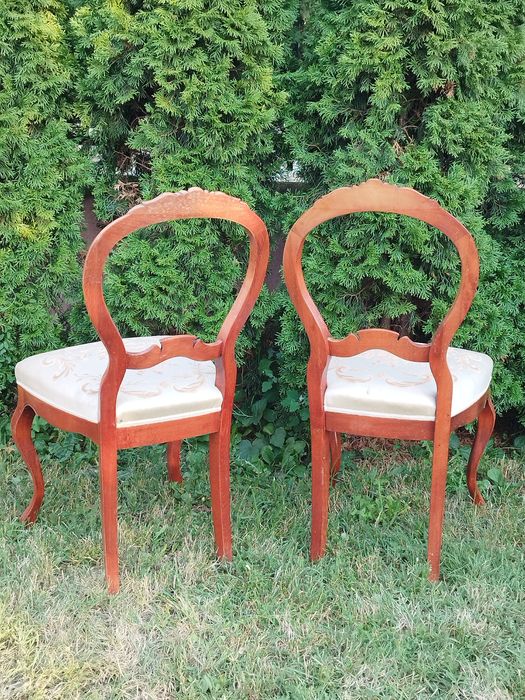 Антик столове стил Рококо,ръчно резбовани