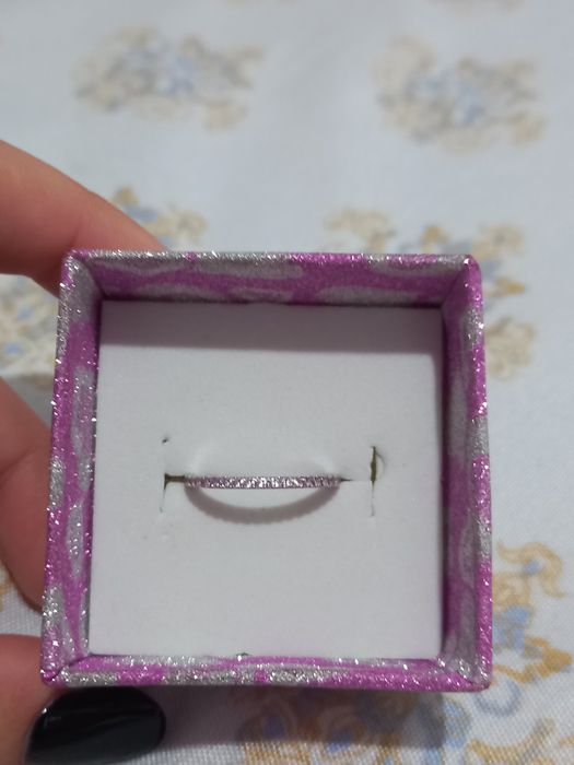 Inel de argint Pink Crystal