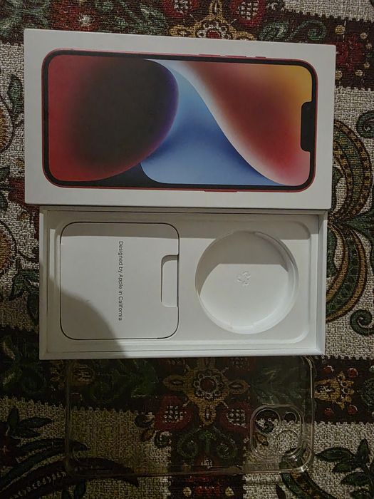Iphone 14 RED CA NOU 128 Gb+ cutie si husa