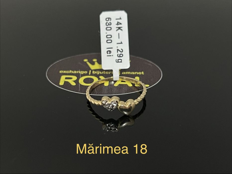 Bijuteria Royal CB : Inel dama aur nou 14k 1,29gr