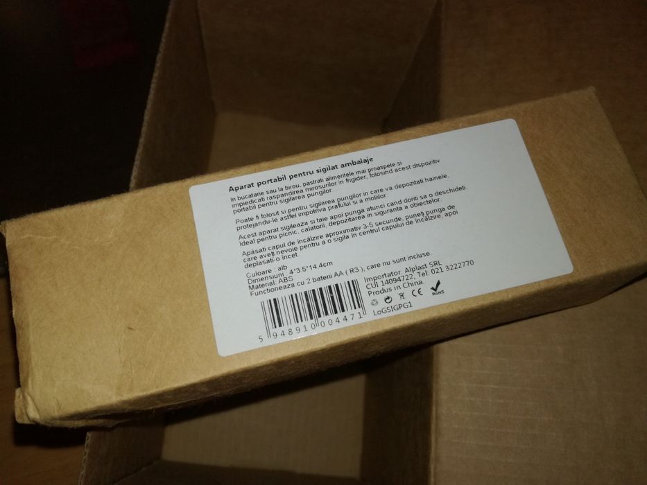 Aparat pt sigilat ambalaje