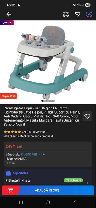 Premergător copii 2in1