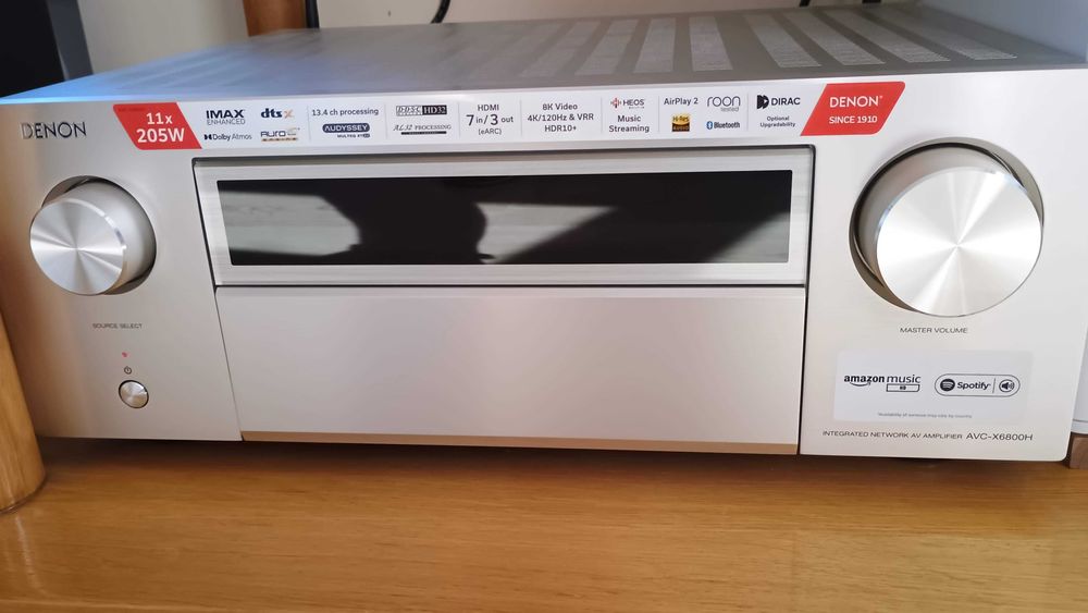 AV ресийвър Denon AVC-X6800H – 11.4 канала, Dirac Live, IMAX Enhanced