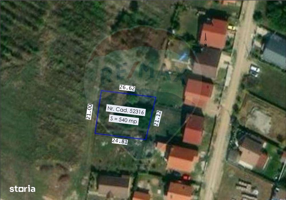 De vânzare teren intravilan 540 mp în Paleu