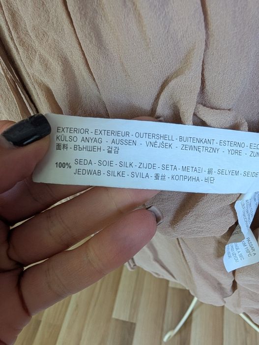 Zara mătase rochie