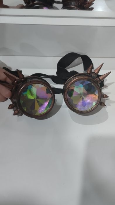 Очки steam punk галографические