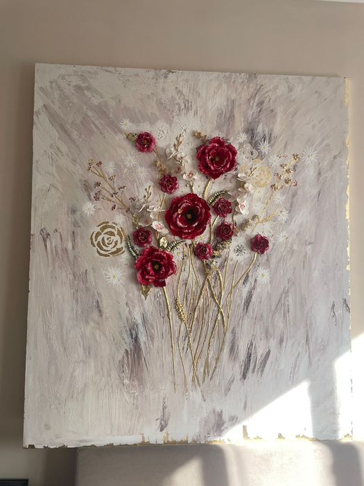 Картина "Floral Harmony" (3D ручная работа)