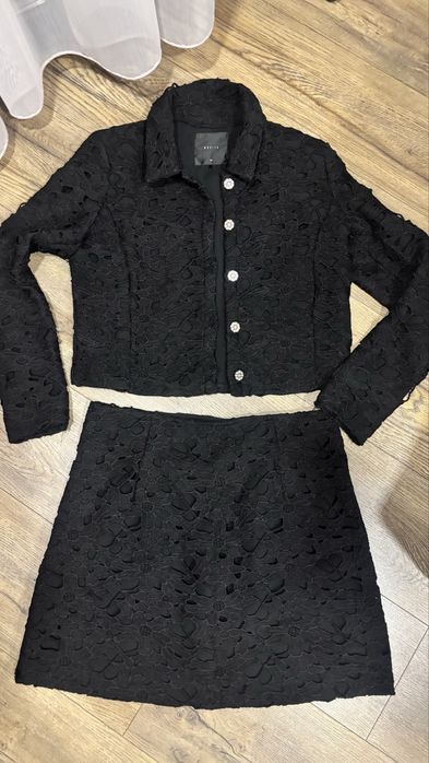 Черен дантелен комплект