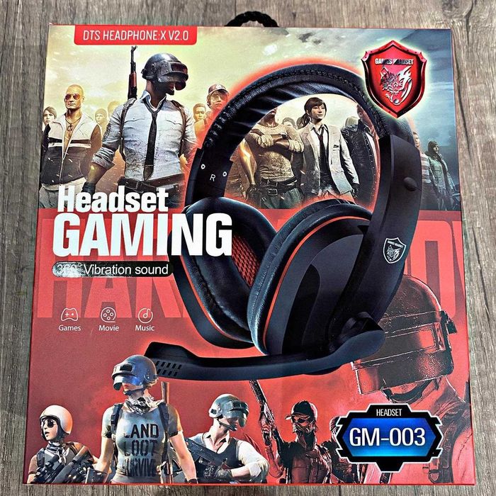 Професионални Геймърски слушалки GM-003, Vibration, PS4,PC, Черни