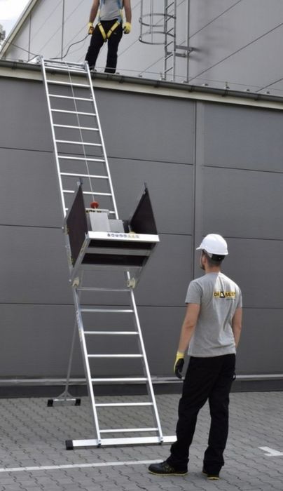 Хаспелна Алуминиева  Стълба за Строителни Материали 15 метра