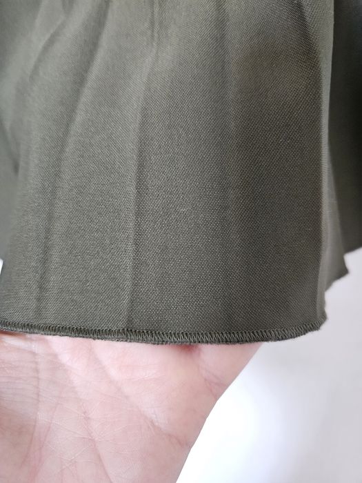 Fusta plisata verde kaki