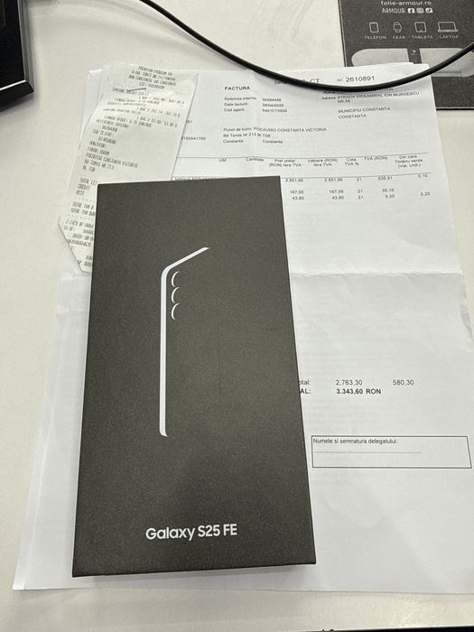 Samsung S25 FE 128Gb Nou Sigilat cu Factura si Garantie 2 Ani