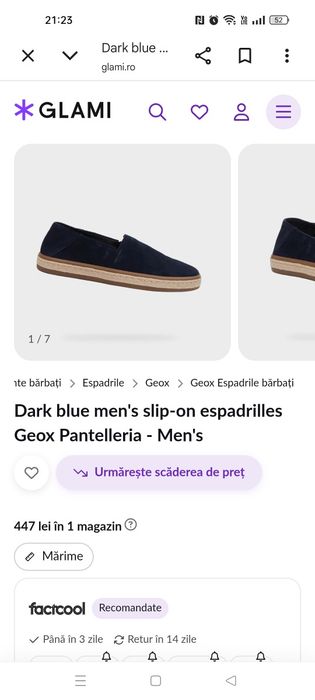 Espadrile geox barbati