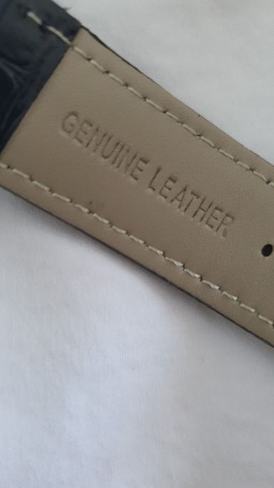 Ceas automatic cu bratara din piele neagra