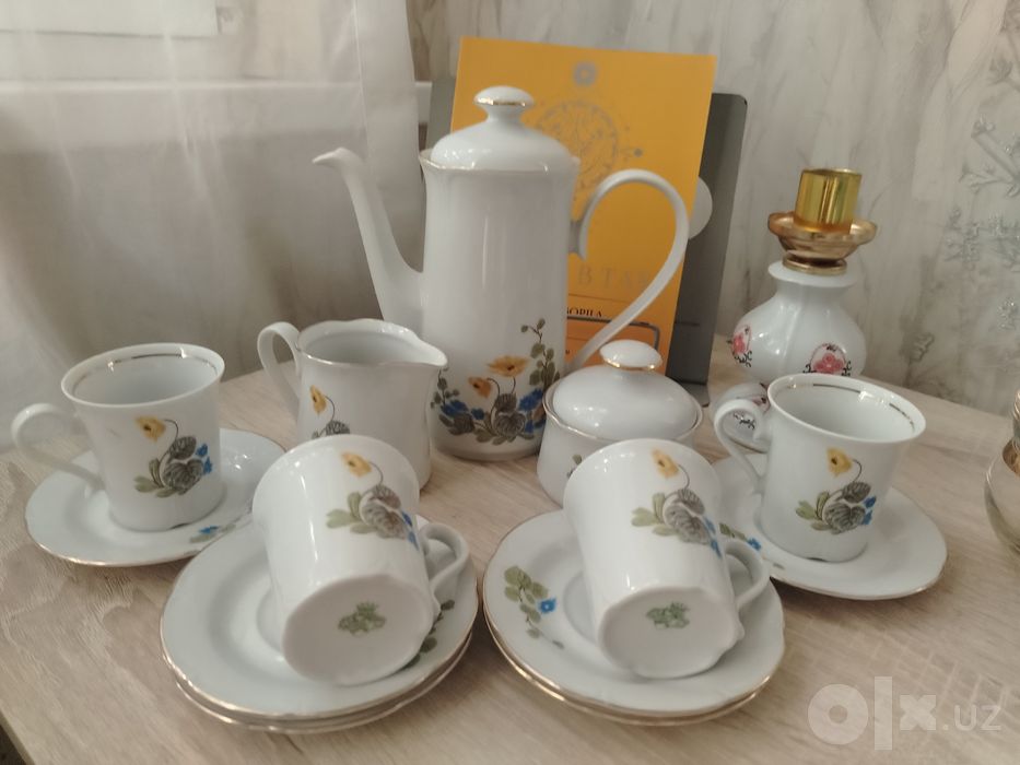 Винтажный кофейный сервиз, производство Германии