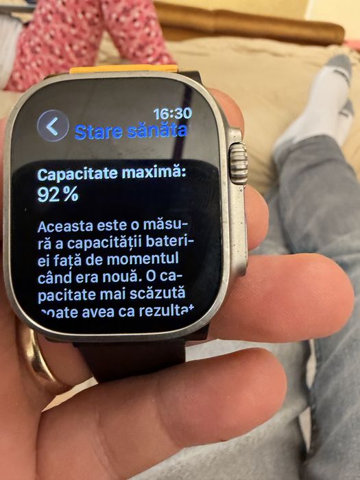 Vând Apple Watch Ultra – Stare Excelentă, Baterie 92%
