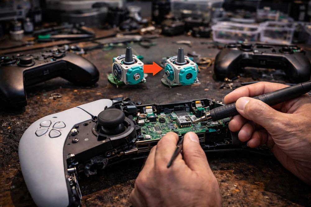 Stick Drift PS5 PS4 Xbox - Upgrade TMR garantie pe viata