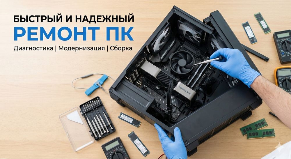 Ремонт, чистка, установка виндос и других программ на ноутбуки или пк