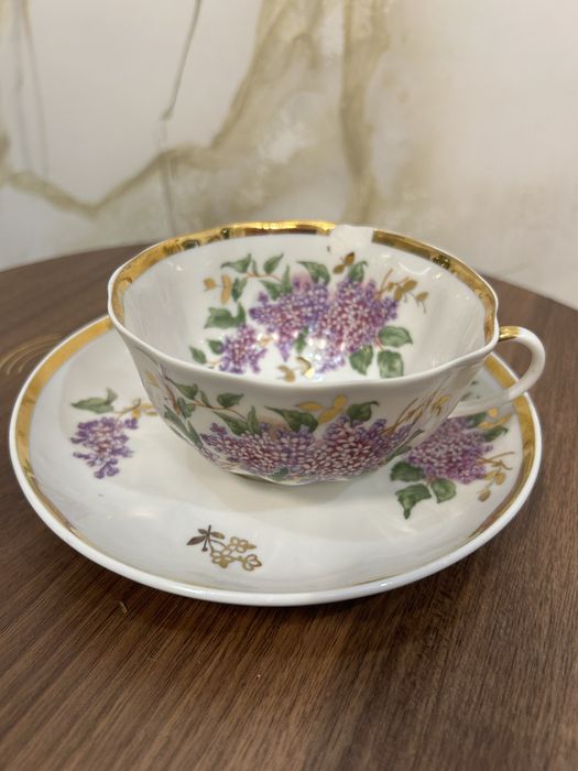 Чайная пара Сирень Дулево