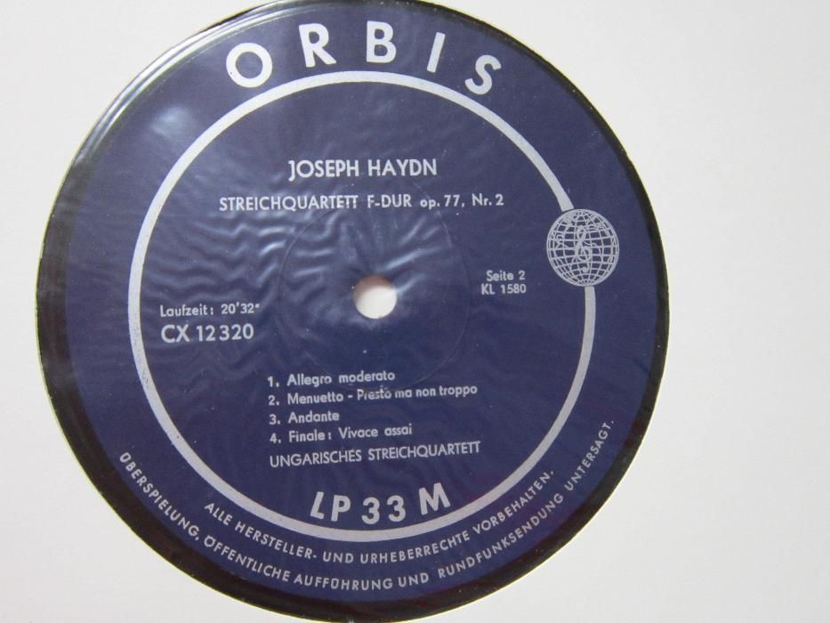 vinil rar,nou Haydn -Cvartet de coarde-made in Germany 1960