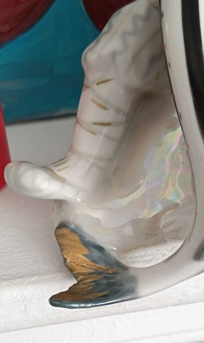 Статуэтка фарфоровая редкая Емеля и щука, по щучьему веленью СССР