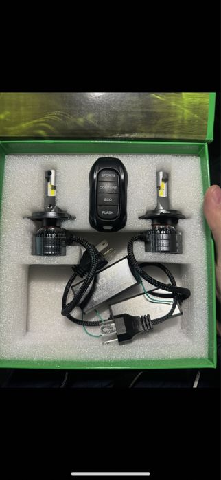 Новые Леды Led H4  3-х цветные