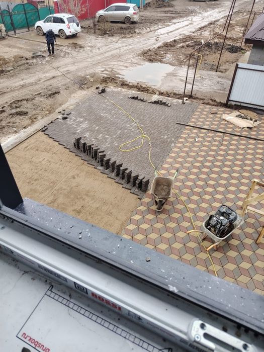 Укладка брусчатки